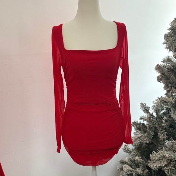 Dresses & Skirts - Elegant Red Mini Dress